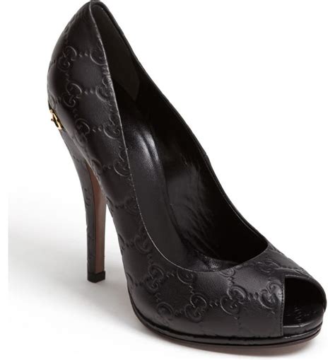 gucci pumps nordstrom|gucci peep toe heels.